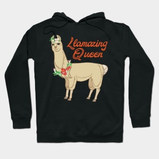 Llamazing Queen - Cute Llama Hoodie